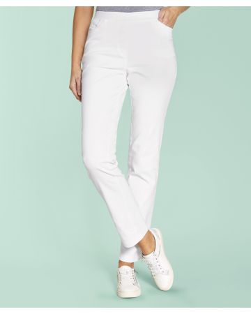 Slim Fit Pull-on Stretch Trousers