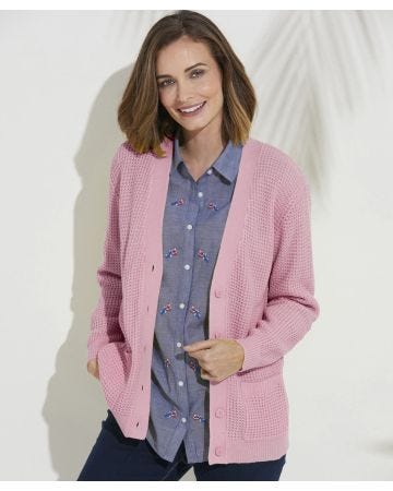 Waffle Cardigan