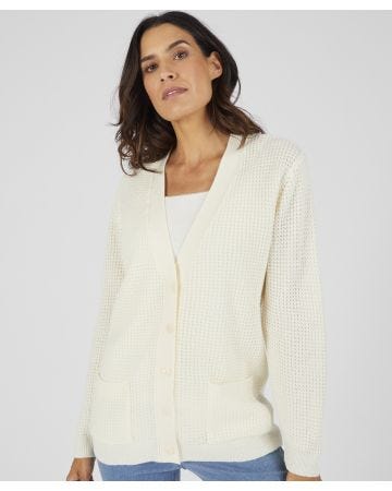 Waffle Cardigan
