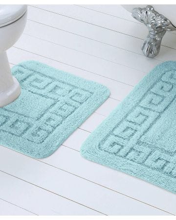 Greek Key 2-Piece mat set