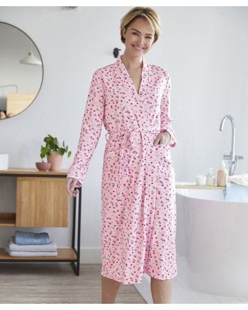 Tie Belt Waffle Gown
