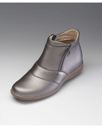 Zip Up Leather Boots