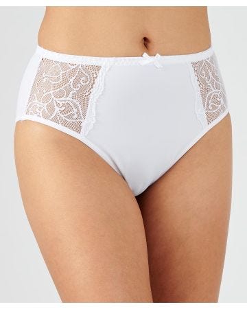 Lace Detail Midi Brief