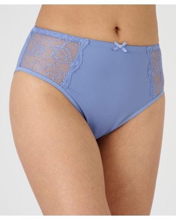 Lace Detail Midi Brief 