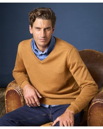 Thermal V-neck Sweater