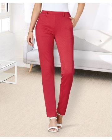 Secret Stretch Ponte Tapered Leg Trousers