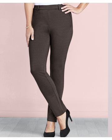 Secret Stretch Ponte Tapered Leg Trousers