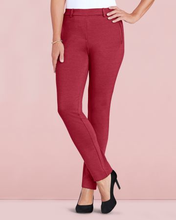 Secret Stretch Ponte Tapered Leg Trousers