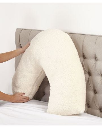 Super soft fleece v-shape pillow