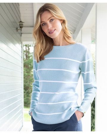 Skin Soft Long Sleeved Striped Jumper