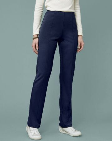 Secret Stretch Ponte Straight-Leg Trousers