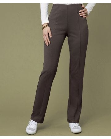 Secret Stretch Ponte Straight-Leg Trousers