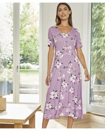 Floral Flared Dress