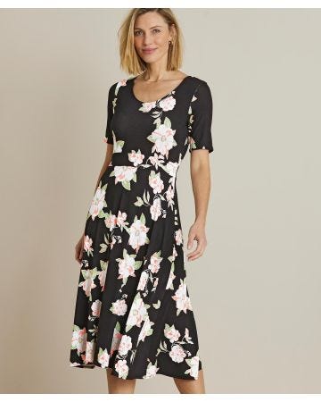 Floral Flared Dress