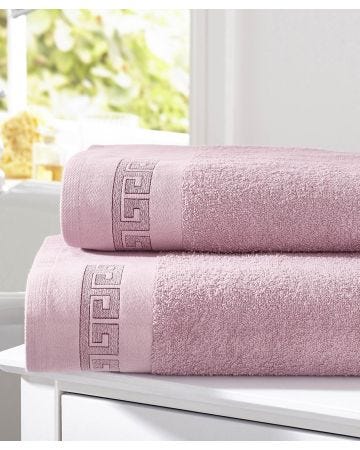 Pack of 2 Greek key towels