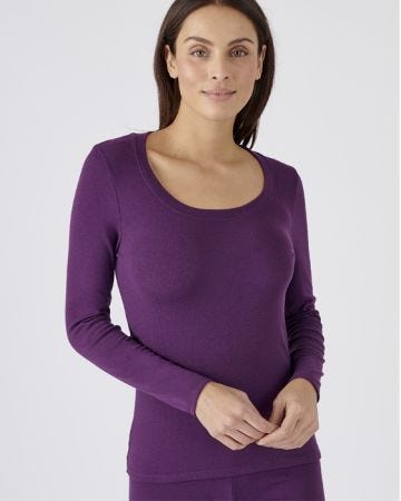 Thermal Intense Warmth Scoop Neck T-shirt