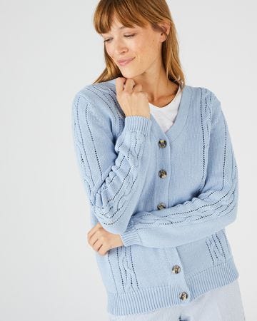 Pointelle Cardigan