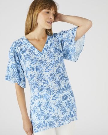 Crinkle Viscose Blouse