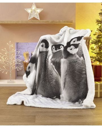 Penguin Sherpa Throw