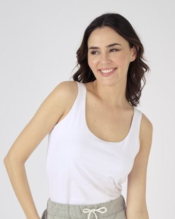 Skin Soft Cotton Rich Hidden Support Vest