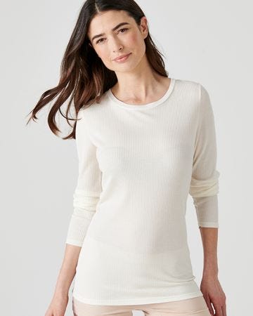 Thermal Long Sleeved Round Neck T-Shirt