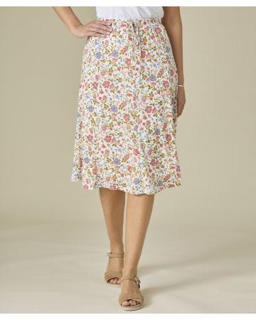 Print Jersey Skirt