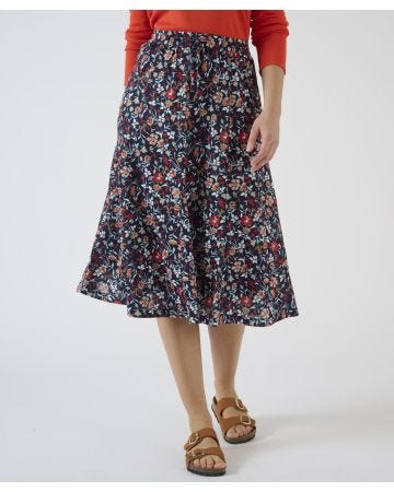 Print Jersey Skirt