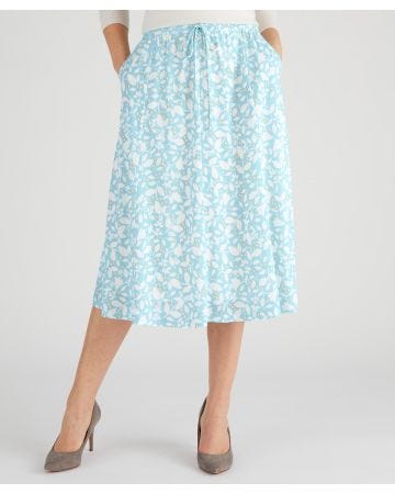 Print Jersey Skirt