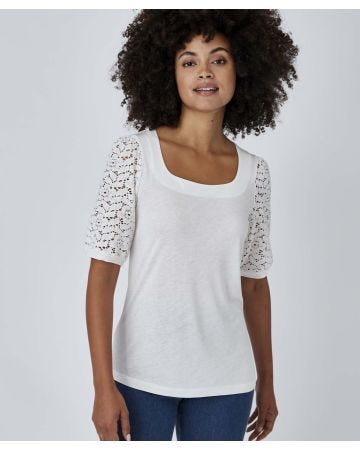 Lace Detail T-shirt