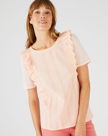 Frill Trim T-shirt