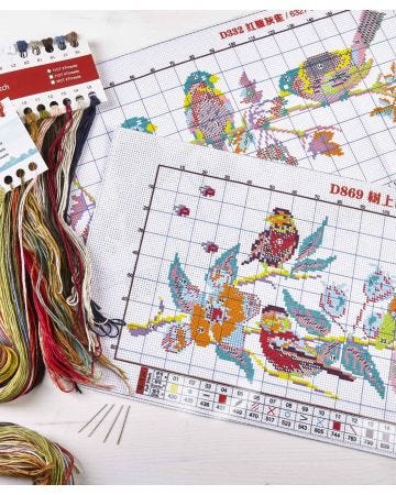 Birds Cross-Stitch Set