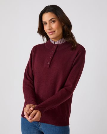 Button-neck Jumper