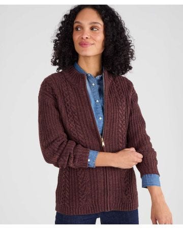 Toasty Thermal Zip Cardigan