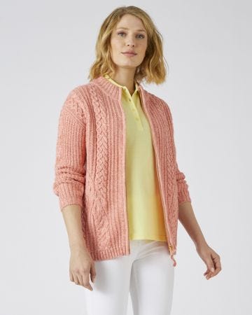 Toasty Thermal Zip Cardigan 