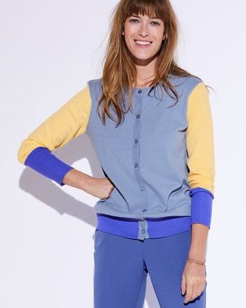 Colourblock Cardigan