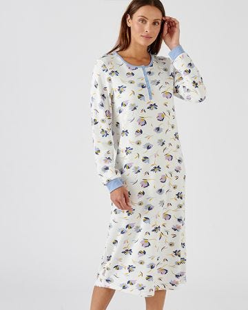 Long Sleeve Thermal Nightdress