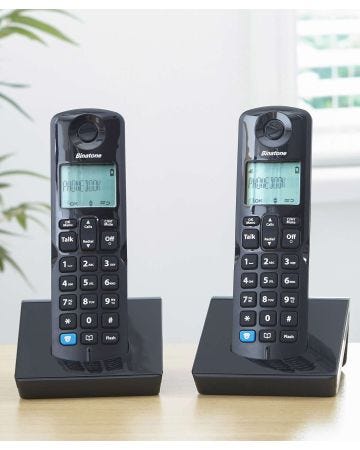 Veva D E C T Cordless Phone Twin Pack