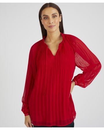 Pleated Blouse