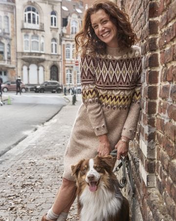 Thermal Fair Isle Sweater Dress
