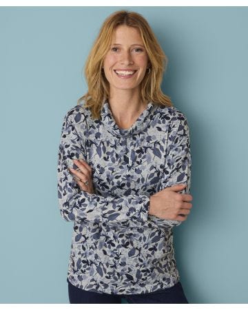 Cowl-neck Top