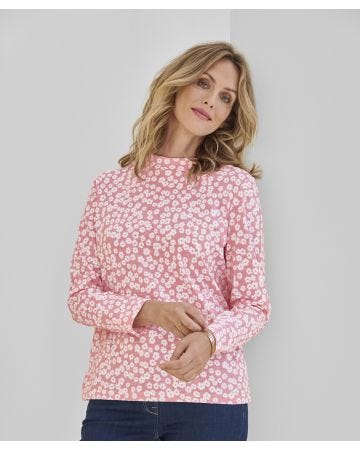 Skin Soft Turtleneck Long Sleeved Cotton T-shirt