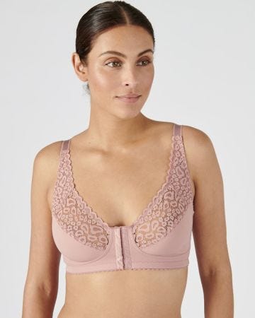 Non-wired Open-front Bra