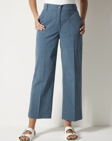 Crop Wide-leg Trousers