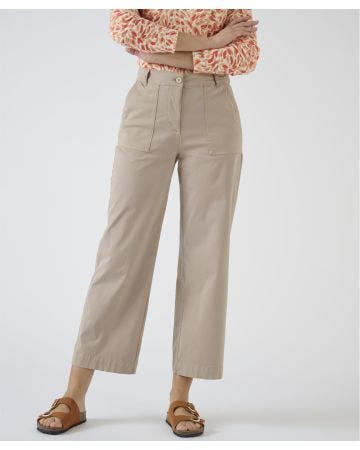 Crop Wide-leg Trousers