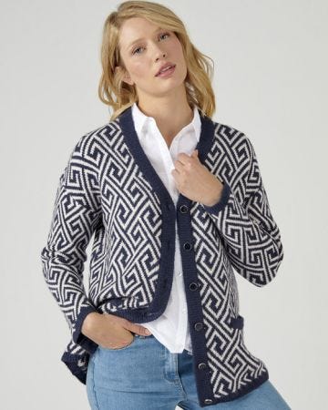 Jacquard Cardigan