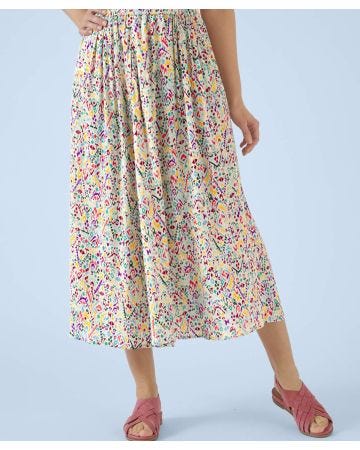 Ecovero Print Crinkle Skirt