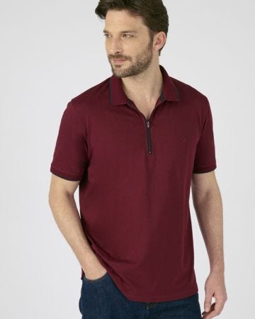 Zip Detail Polo