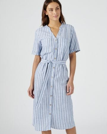 Linen Blend Dress