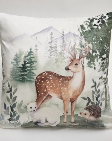 Pack of 2 deer cushion covers