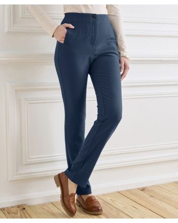 Classic and casual women's trousers (online hijab shop) - Beige color  Select size S
